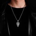 wholesale 925 Sterling Silver Saint Michael Guardian Angel Shield Cross Necklace Pendant Jewelry for Men Women Boys Girls Kids -0-3