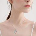 wholesale 925 Sterling Silver Swarovski Crystal Mother Daughter Piano Music Locket Necklace-0-1