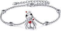 wholesale 925 Sterling Silver Gothic Voodoo Witch Bracelet - Hypoallergenic Nickel-Free Gift for Women-Voodoo Doll Bracelet