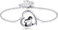 wholesale 925 Sterling Silver Penguin Heart Charm Bracelet - Mothers Day Gift for Her-0-0