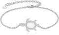 wholesale 925 Sterling Silver Opal Sea Turtle Adjustable Beach Anklet Bracelet-0-0