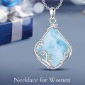 wholesale Sterling Silver Natural Gemstone Filigree Teardrop Pendant Necklace for Mom-0-32