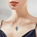wholesale 925 Sterling Silver Arrowhead Necklace with Mountain Wave Pendant - Nature Inspired Jewelry for Women and Girls-0-3