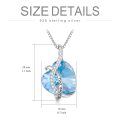 wholesale 925 Sterling Silver Heart Pendant With Red Stone And I Love You Text-0-5