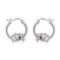 wholesale 925 Sterling Silver Cute Axolotl Hoop Earrings Wholesale Set-0-1