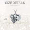 wholesale 925 Sterling Silver Elephant Cremation Urn Keepsake Jewelry for Ashes with Funnel and Fill Tool - Memorial Gift Box Included-0-3