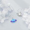 wholesale 925 Sterling Silver Saturn Planet Drop Dangle Earrings - Outer Space  for Her Him-0-4