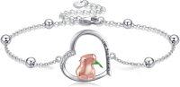 wholesale 925 Sterling Silver Love You Forever Capybara Charm Bracelet for Women Gifts-Capybara