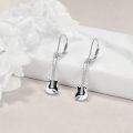 wholesale 925 Sterling Silver Guitar Earrings for Women Leverback Music Dangle Drop Jewelry Musical Gifts for Musicians-0-1