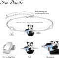 wholesale 925 Sterling Silver Panda Bracelet Animal s for Women Daughter Her Adjustable-0-2