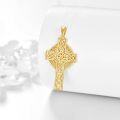 wholesale 14K Gold Celtic Knot Cross Pendant Necklace Religious s for Men & Women-0-2