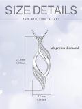 wholesale 14k White Gold Pendant With Diamonds-0-4