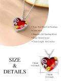 TOUPOP Sterling Silver Red Heart Urn Pendant Keepsake Memorial Necklace-0-1