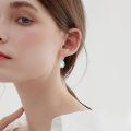 wholesale 925 Sterling Silver Hummingbird Flower Oval Leverback Earrings-0-2