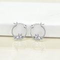 wholesale 925 Sterling Silver French Bulldog Hoop Earrings - Adorable Dog Gift for Her-0-1