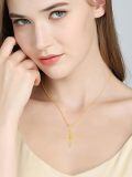 TOUPOP 14K Gold Sunflower Cross Pendant Necklace For Women-0-2
