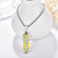 wholesale 925 Sterling Silver Yellow Tiger Eye Gemstone Tree Of Life Pendant Necklace-0-4