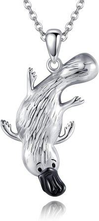 wholesale 925 Sterling Silver Platypus Heart Pendant Necklace for Women Girls Gifts Jewelry Accessories-Platypus-Platypus