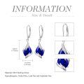 TOUPOP Sterling Silver Birthstone Teardrop Dangle Earrings Fine Jewelry Gifts-0-5