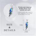 wholesale Sterling Silver White Opal Lightning Bolt Necklace Reversible Boomerang Pendant Dainty Minimalist Jewelry Gift for Women Girls-0-10