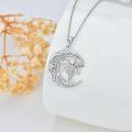 wholesale 925 Sterling Silver Crescent Moon Pendant With Caduceus And Rn Letters-0-4