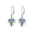 wholesale 925 Sterling Silver Sea Turtle Heart Shape Earrings-0-0