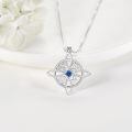 wholesale 925 Sterling Silver Moissanite Witches Knot Necklace Witch Jewelry for Women-0-22