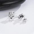 wholesale 925 Sterling Silver Wolf Head Stud Earrings for Women Girls  Ideas-0-2