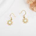 wholesale 14K Gold Opal Sun Drop Earrings - Christmas Gifts for Her-0-1