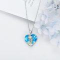 wholesale 925 Sterling Silver Heart Anchor Love Pendant Necklace for Women Gifts-0-1