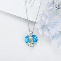 wholesale 925 Sterling Silver Heart With Anchor Love Engraved Pendant Necklace-0-1