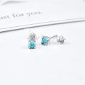 wholesale 925 Sterling Silver Turquoise Stud Earrings-0-1
