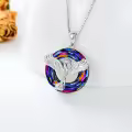 TOUPOP Sterling Silver Crystal Phoenix Pendant Necklace For Women-0-2