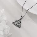 wholesale 925 Sterling Silver Raven Pendant Necklaces Gothic Witchcraft Jewellery for Women Men-0-3