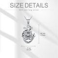wholesale 925 Sterling Silver & Zirconia Anchor Necklace with Compass for Travel Enthusiasts, Unisex Gift for Women Men-0-4