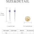 wholesale 925 Sterling Silver Cubic Zirconia Drop Earrings w/Flower & Butterfly Charm-0-2