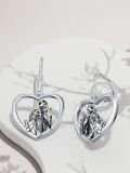 wholesale TOUPOP Nightmare Earrings Sterling Silver Nightmare Jewelry Skull Heart Earrings -0-4