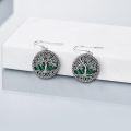 wholesale Sterling Silver Tree of Life Dangle Earrings for Women Girls Jewelry Gifts-0-15