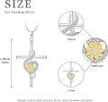 wholesale 925 Sterling Silver Cross Heart Flower Pendant Necklace for Women Girls Gifts-0-3