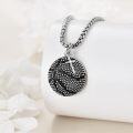 wholesale 925 Sterling Silver Basketball with Cross Necklace for Men Women Sports s-0-3