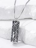 wholesale 925 Sterling Silver Retro Hummingbird Rose Sunflower Urn Pendant Necklace-0-1