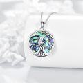 wholesale 925 Sterling Silver Abalone Shell Witch Moonstone Pendant Necklaces for Women Girls Magical Halloween Gift Ideas-0-2
