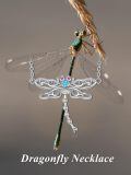 wholesale 925 Sterling Silver Dragonfly Pendant Necklace - Nature-Inspired Jewelry for Women-0-3
