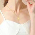 wholesale 14K Gold Sterling Silver 26 Letter Pendant Necklace 18 +2 Chain Gift-0-1