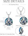 wholesale TOUPOP Evil Eye Necklace For Women 925 Sterling Silver Triangle Luck Protection Amulet Pendant Necklace With Crystal Anniversary Birthday Christmas Jewelry Gifts For Mom Wife Girlfriend Sister Friend -0-1