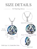TOUPOP Sterling Silver Crystal Evil Eye Protection Amulet Pendant Necklace-0-1