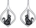 wholesale TOUPOP 925 Sterling Silver Animal Earrings For Women | Hypoallergenic Leverback Hoop Earrings | Christmas Anniversary Birthday Jewelry Gifts For Mom Wife Girlfriend Sister Friend -0-0
