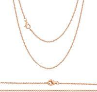 wholesale S925 Sterling Silver 18K Rose Gold Plated Round Circle Link Chain Necklace for Heavy Pendants, Lead & Nickel Free, Gift Ready-3mm Plated Rose Gold