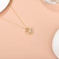 wholesale 14K Gold 0.55ctw Moissanite Heart Pendant Necklace for Women-0-3
