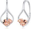 wholesale 925 Sterling Silver Squirrel Teardrop Dangle Earrings for Women and Teen Girls-0-0
